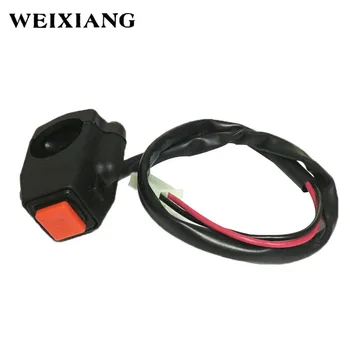 

Universal 7/8" Motorcycle Handlebar Buttons Motorbike Horn Switch Button With Two Bullet Connectors For Honda Yamaha Kawasaki