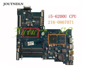 

JOUTNDLN FOR HP 15-AY Laptop motherbard 854936-601 854936-501 854936-001 BDL50 DDR4 LA-D704P i5-6200U CPU 216-0867071 Test work