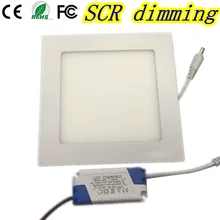 Теплый/холодный белый дополнительно 4 Вт 6 Вт 9 Вт 12 Вт 15 Вт 25 Вт AC110/220 В Яркость Регулировка затемнения потолок светодиодные Панель свет с Адаптеры питания