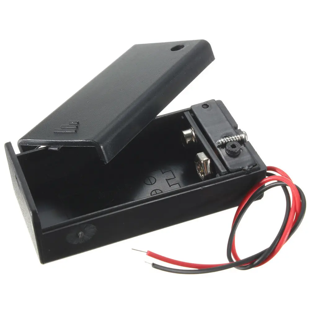 

7.4V 18650 Battery Case Holder 2 Slots Wired Battery Storage Box With ON OFF Switch