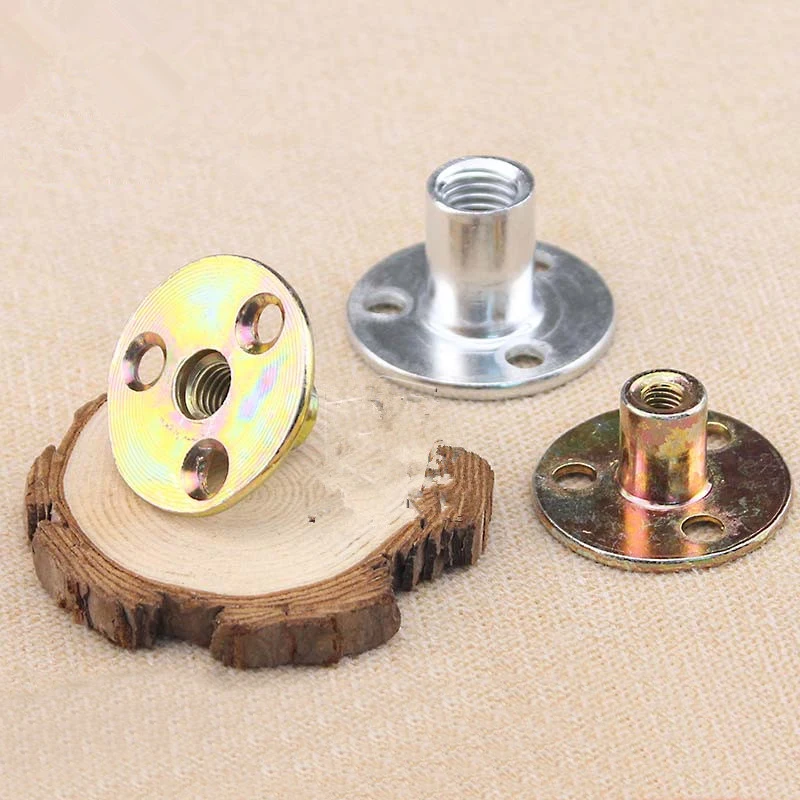 

5PCS Iron Self Locking Nuts M6 M8 M10 M12 Flange Lock Nuts Galvanized Flange Coupling with Thread for RC Model Shaft Connecting