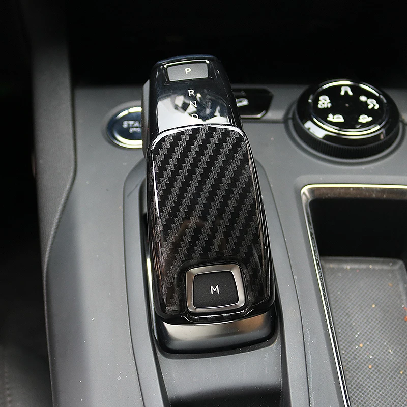 ABS-Carbon-Fibre-Style-Auto-Gear-Shift-Knob-Decoration-Trim-Car-Covers-For-PEUGEOT-3008-3008GT