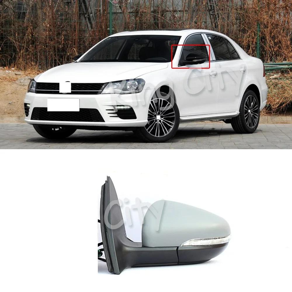 Capqx 1 шт. для VW Bora 2013 боковое зеркало реверсивное зеркало внешнее зеркало заднего вида в сборе с светодиодный указатель поворота 7 проводов