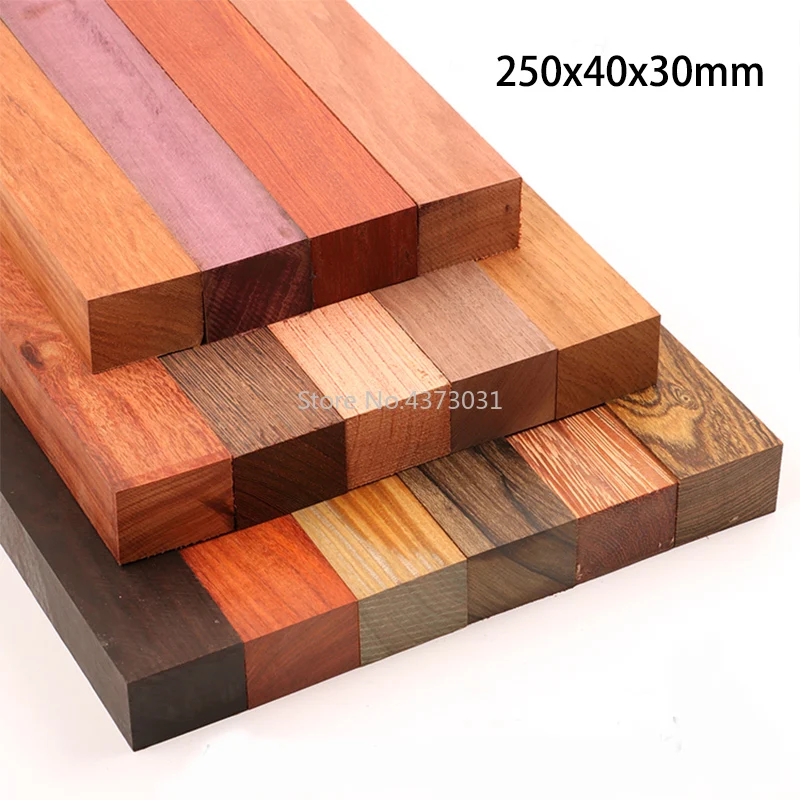 250x40x30mm DIY Knife handle material 15 kinds Wood material For DIY Wooden handicraft material|Tool Parts| - AliExpress