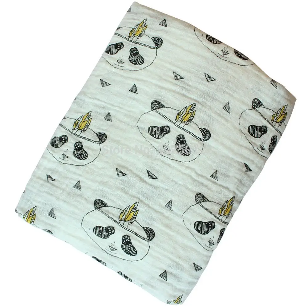 New Muslin Summer Infant Geometry Muslin baby Swaddle blanket Newborn