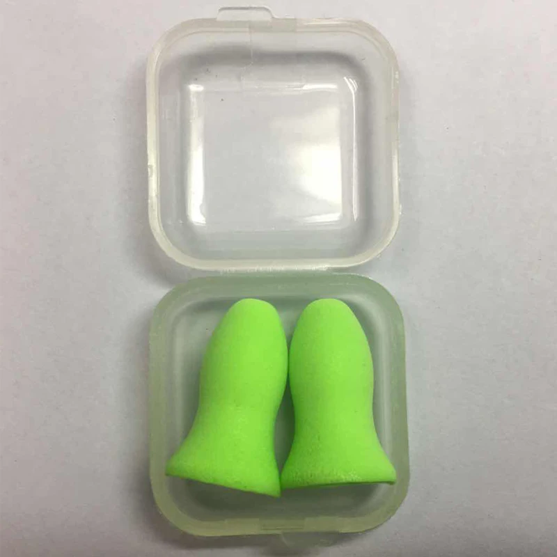 

FGHGF 4pairs Foam Soft EarPlugs Noise Reduction Earplugs Swimming travel Protective Ear protectors sleep sound proof Green