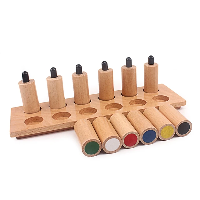 US $31.12 Baby Toy Montessori Pressure Cylinders Sensorial Toys Early Childhood Education Preschool Kids Toys