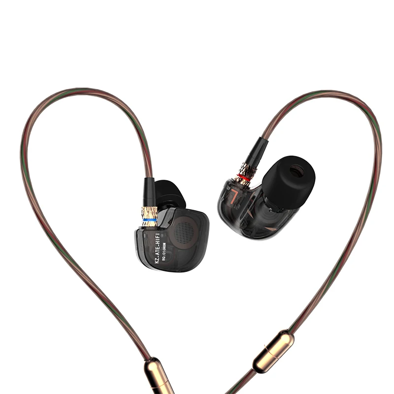 Новые оригинальные наушники KZ ATE 3 5 мм в ухо HIFI металлические стерео супер бас