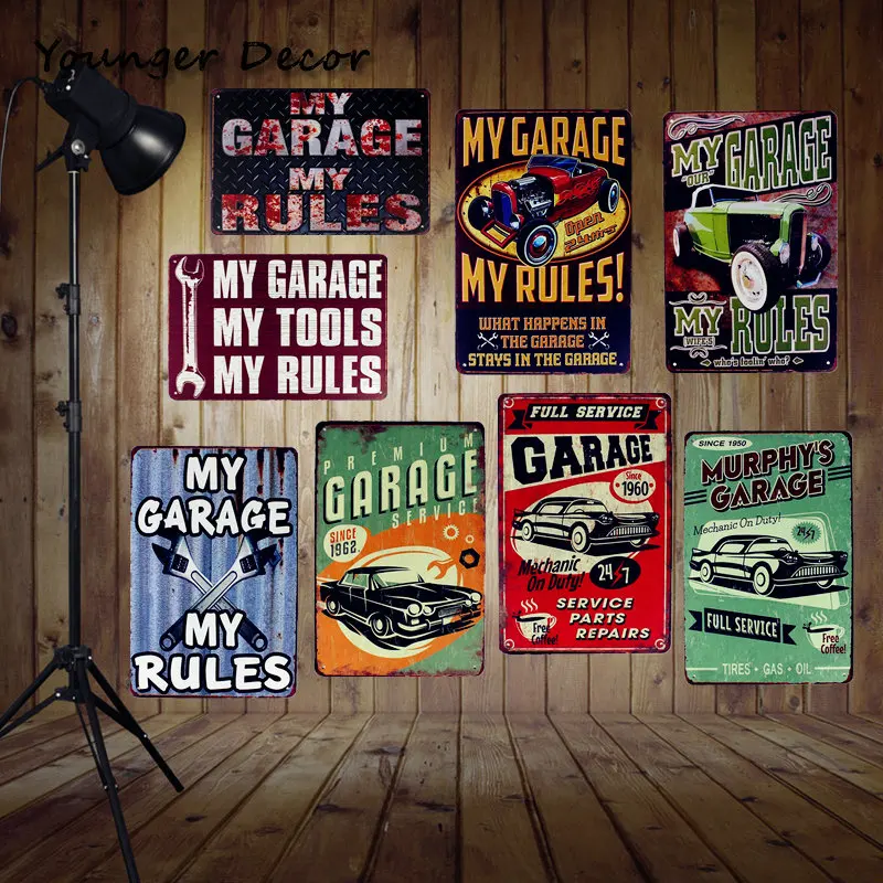 2019 My Garage Tools Rules Vintage Home Wall Decor Pub Bar House Car Gas Oil Retro Tin Poster Hanging Plate Metal Signs Ya100 From 2019 My Garage Tools Rules Vintage Home Wall Decor Pub Bar House Car Gas Oil Retro Tin Poster Hanging Plate Metal Signs Ya100 From