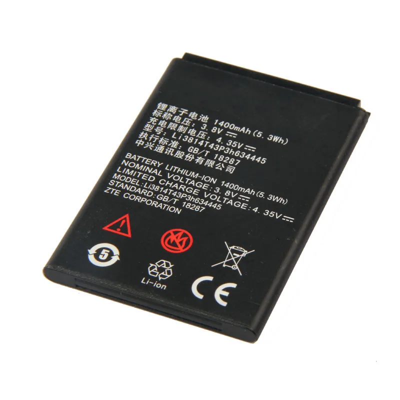 Li3814T43P3h634445 телефон батарея для zte Blade L110 A112 V815W 1400 мАч