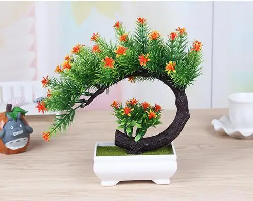 Новые искусственные украшения для растений имитация дерева бонсай настольное