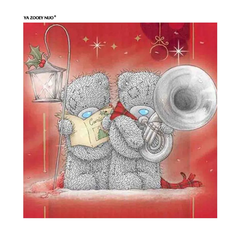 

full square Rhinestone 5D DIY Diamond embroidery cartoon Bear diamond painting Cross Stitch mosaic home decoration gifts YU256