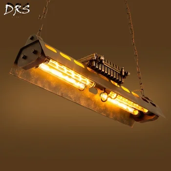 

Industrial Chandelier Creative Personality Loft Vintage Dining Hall Office American Iron Chandelier Bar Lamps Pendant Lamp Led