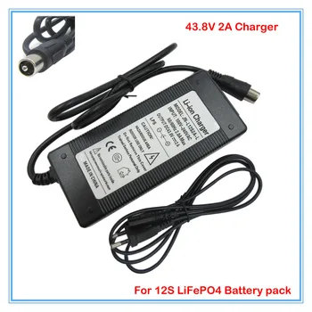 

Wholesale 10pcs/lot 43.8V 2A LiFePO4 battery Charger 36V 2A charger RCA Port Used for 12S 36V 10Ah 12AH 15AH e-bike LFP battery