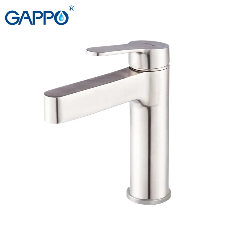 

Gappo Stainless steel faucet Basin deck mounted mixers 3 patterns tall basin faucets hot and cold water faucets
