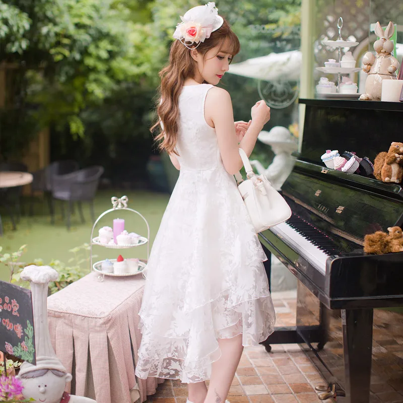 

KEQI Candy rain Arrival Party Dress Women European Fashion Sleeveless Trumpet Cute Lace Patchwork Dress Cute Women C16AB6098