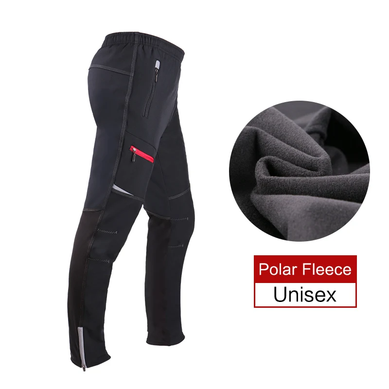 Autumn Winter Fleece Trousers Mountain/Road Bicycle Pants Men Women