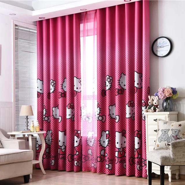 Special Price Cute Hello Kitty Cartoon Printed Curtains for Kids Baby Room Children Bedroom Living Room Curtain Drapes Panel Window Treatments Special Price Cute Hello Kitty Cartoon Printed Curtains for Kids Baby Room Children Bedroom Living Room Curtain Drapes Panel Window Treatments