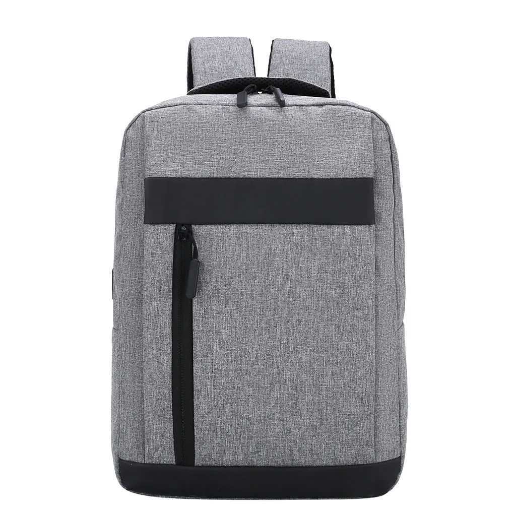Aelicy, модный мужской рюкзак для ноутбука, Usb зарядка, рюкзаки для компьютера, повседневные стильные сумки, большая мужская деловая дорожная сумка, рюкзак 606 - Цвет: GY