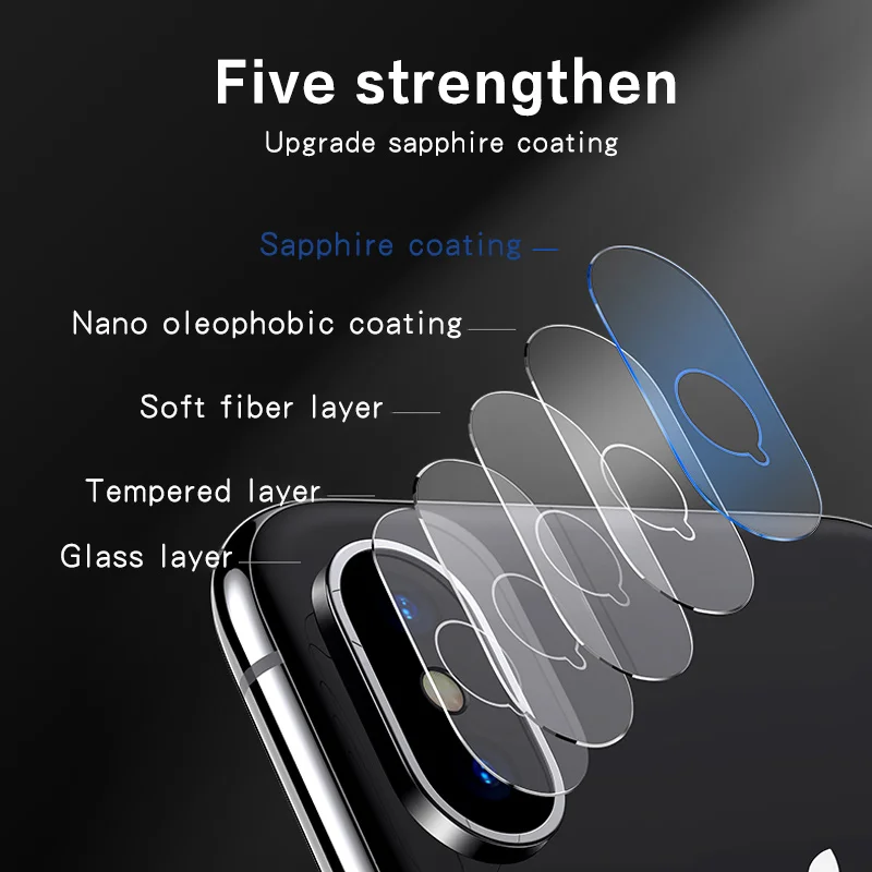 ESVNE 2 шт./лот HD Стекло для задней камеры Apple iphone X защитная пленка экрана из