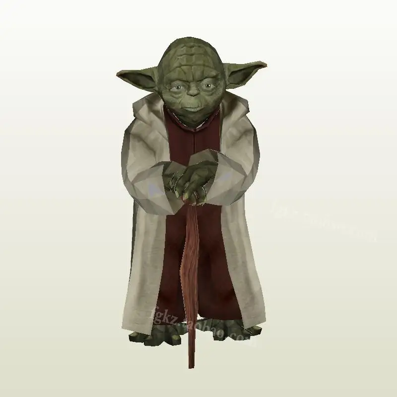

Paper Model Yoda Master Crutch Version 60cm Star Wars Handmade DIY Paper Model Leisure Puzzle Decorative Ornaments