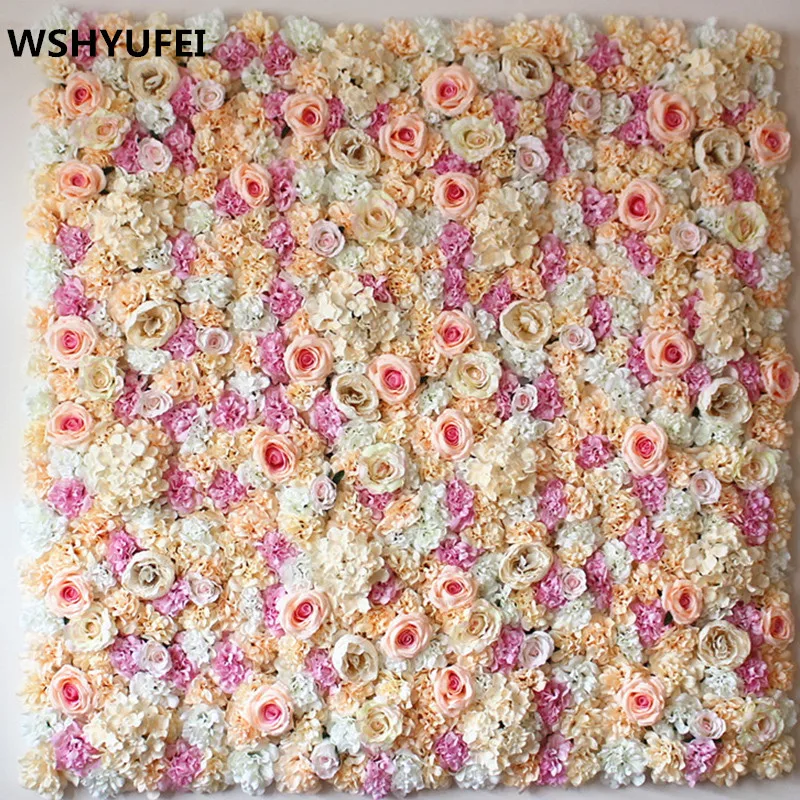 40x60cm Silk Rose Flower Champagne Artificial Flower for Wedding Decoration Flower Wall Romantic Wedding Xmas Backdrop Decor 40x60cm Silk Rose Flower Champagne Artificial Flower for Wedding Decoration Flower Wall Romantic Wedding Xmas Backdrop Decor
