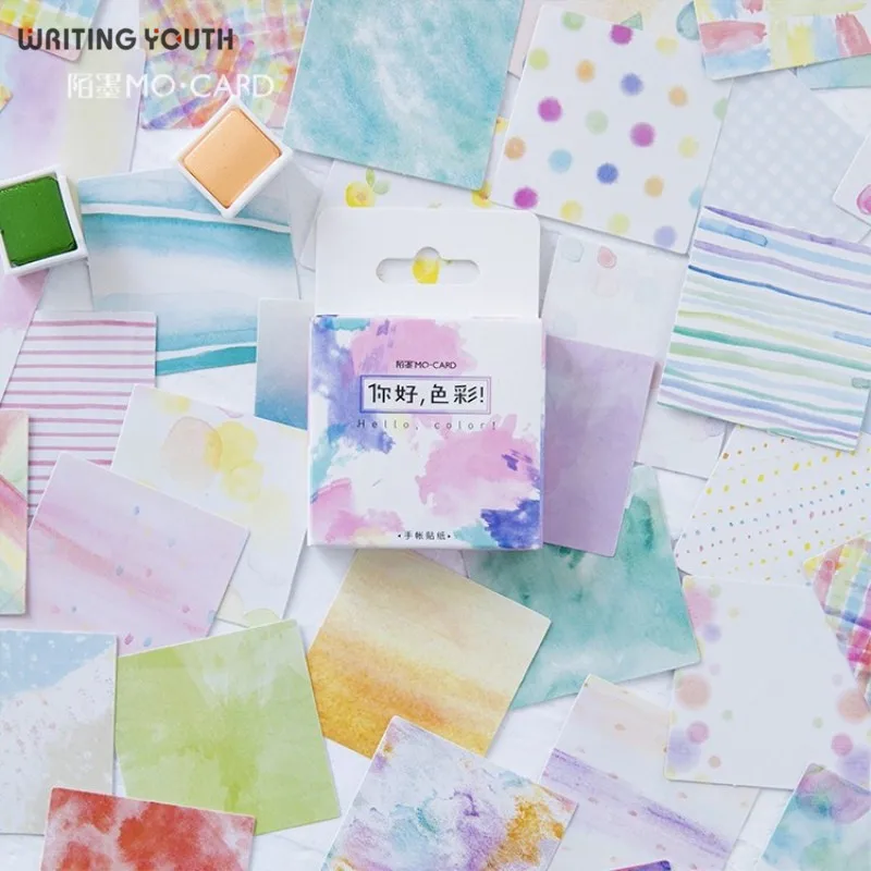 

Creative Hello Color Series Stickers Scrapbooking DIY Diary Bullet Journal Stickers Kawaii Stationery Supplies