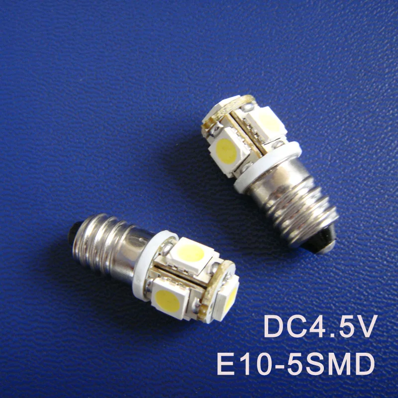 Высокое качество DC4.5V e10 светодиодные панели предупреждающий индикатор, E10 привели приборов загорается, 4.5 В E10 лампочки Бесплатная доставка