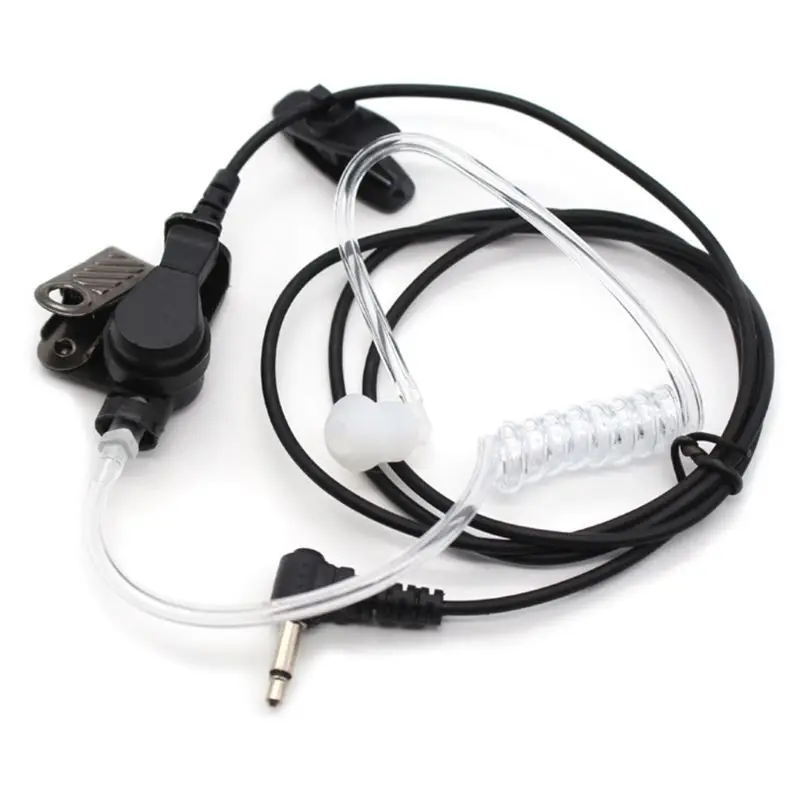 

3.5MM Plug Port Earbud Earpiece Acoustic Tube Single Receive Earphone Headset for Two-way Radio Speaker Microphone