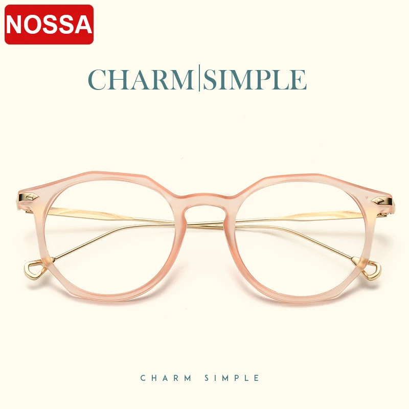 

New Design Personality Round Glasses Frames Men Women's Myopia Metal Eyeglasses Frame Ultra Light Eyewear Frames Trendy Goggle
