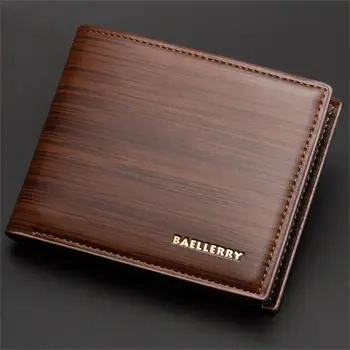 

Brand 2020 Luxury Leather Men Wallet Small Fashion PU Gentleman High Quality Men Purses Three Fold Wallet Short Cash Money Bag.