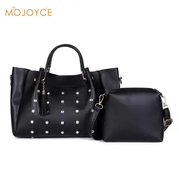 

Elegant Female Pearl Tote Bag 2019 Summer New High Quality Soft PU Leather Women's Designer Leather Women Tassel Crossbody Bags
