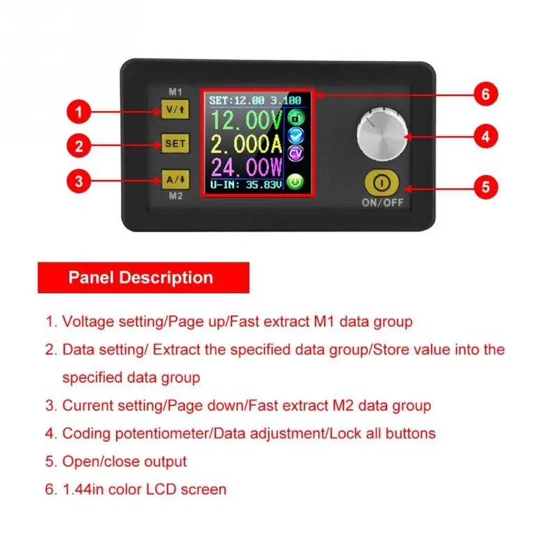 SENRISE Power Module etc Waterproof DC Buck Converter 12V to 5V Power Supply Converter Module for Car LED Dispaly Audio Motor