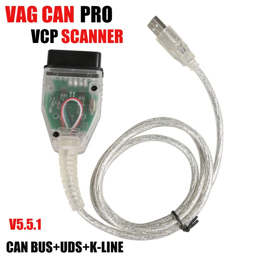 А++ качество VAG CAN PRO CAN BUS+ UDS+ K-line версия 5.5.1 VCP для obd 2 автомобиля лучше, чем ODIS диагностический сканер