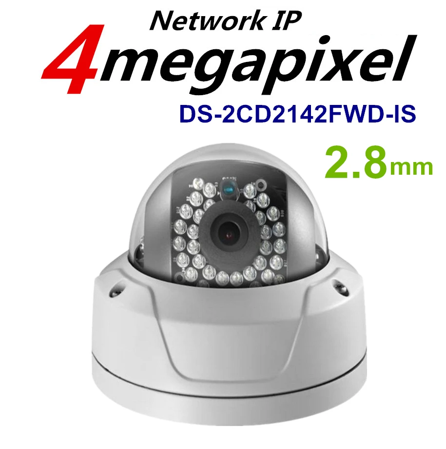 HIK Original CCTV Camera DS 2CD2142FWD IS 4MP PoE Outdoor Dome Security IP Camera Built in