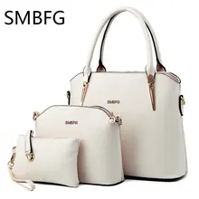 Women Leather Handbags 3 set of the composite bag Female Sweet Lady Fashion Handbag Messenger Shoulder Messenger Crossbody drop