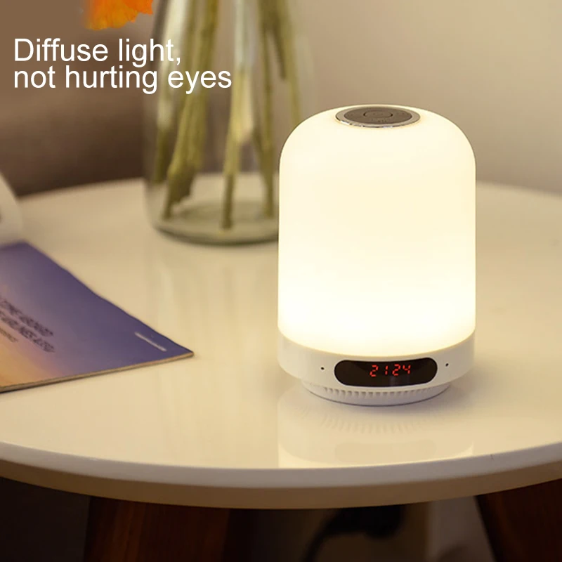 

'The Best' Multi-functional Bluetooth Speaker FM Radio Charging Bedside Night Light Support AUX 889