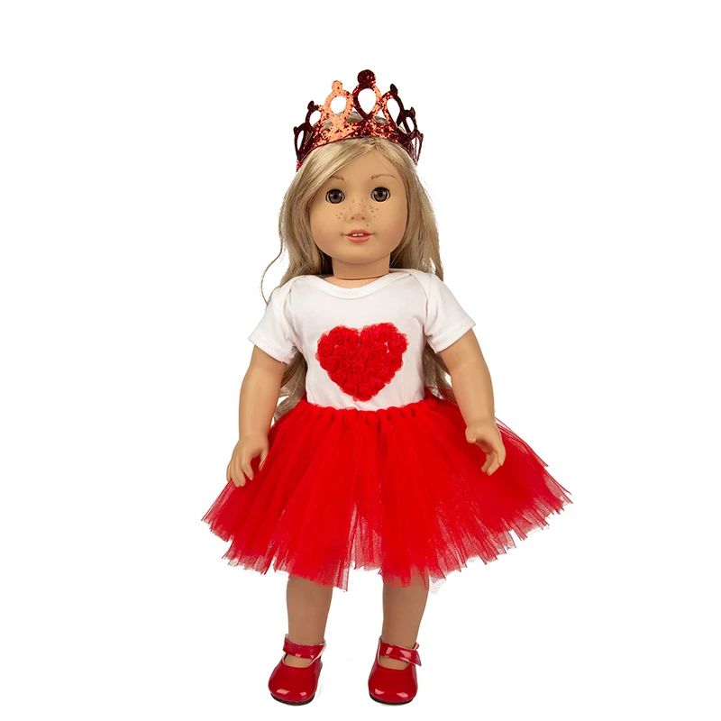 

love set Fit for American Girl Doll Clothes 18-inch Doll , Christmas Girl Gift(only sell clothes)
