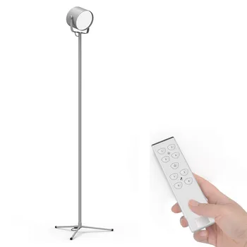 

YOUKOYI F8S LED Floor Lamp 57.6" Torchier Modern Floor Lamp with Remote Control for Living Reading (Dimmable,3000k-6000K) Silver