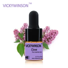 VICKYWINSON Clove essential oil 5ml natural aromatherapy Essential Oil Improve rough skin Relieve pain Clove WD10 akarz famous brand natural aromatherapy basil oil improve spirit stabilization effect firming oil balance basil essential oil