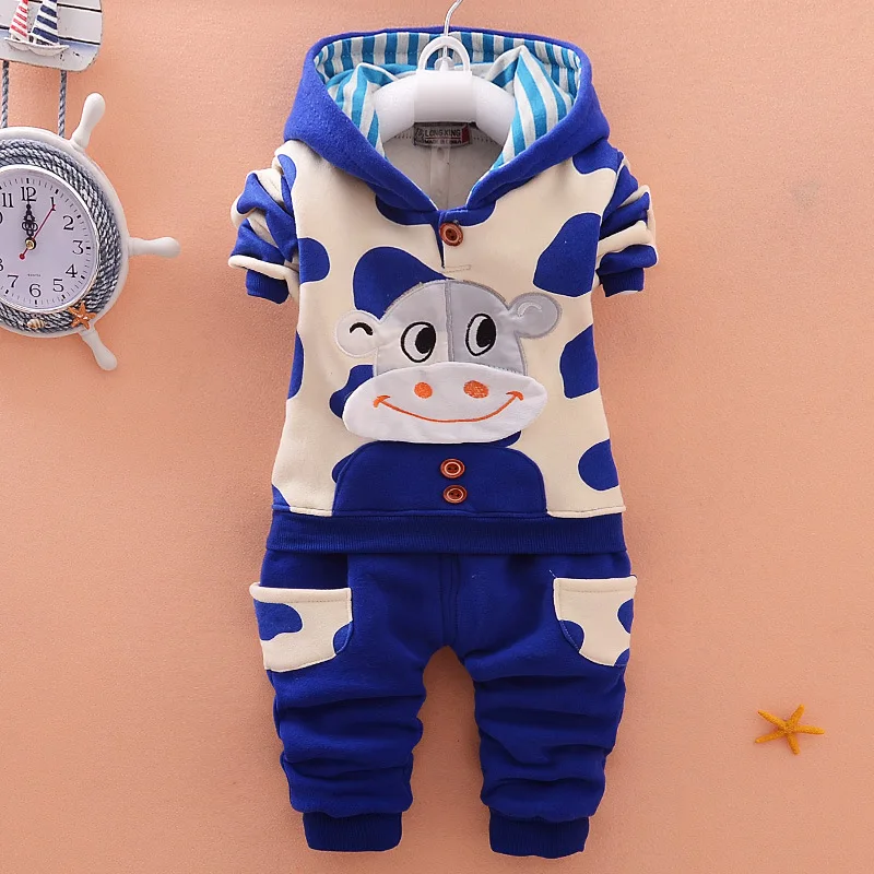 

BibiCola Baby Boys Clothes Autumn Winter Warm Clothing Sets Children Girls Hooded Sport Suit Toddler Boys Christmas Clothing