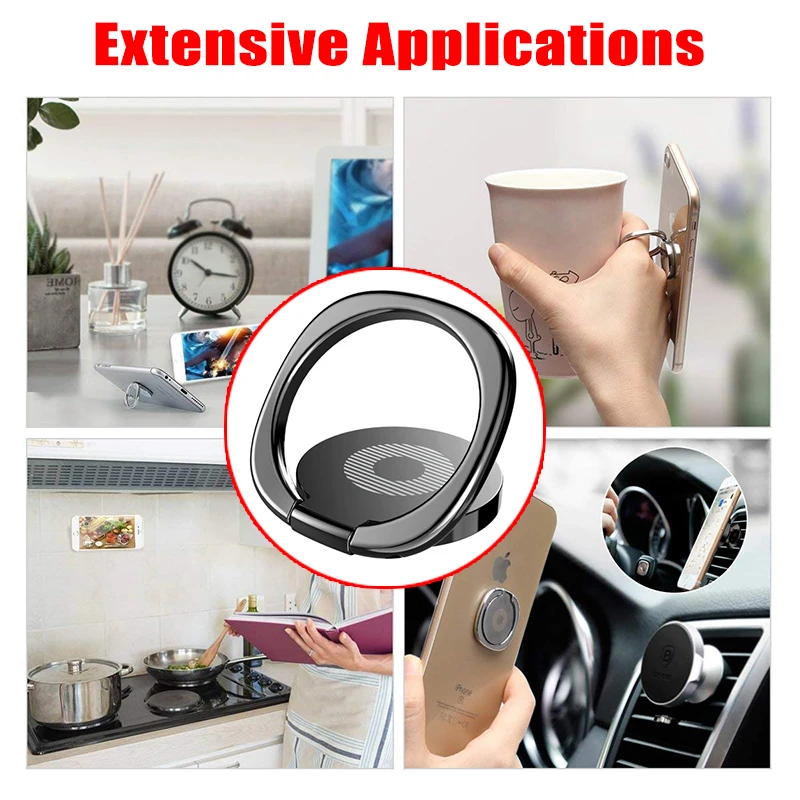 New Design 360 Degree General Phone Stand for Samsung Xiaomi Finger Ring Holder for iPhone X XR Xs Max Tablet