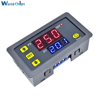 

DC 12V AC 110V 220V Digital Time Delay Relay Dual LED Display Cycle Timer Control Switch Adjustable 0-999 Hours Adjustable Power