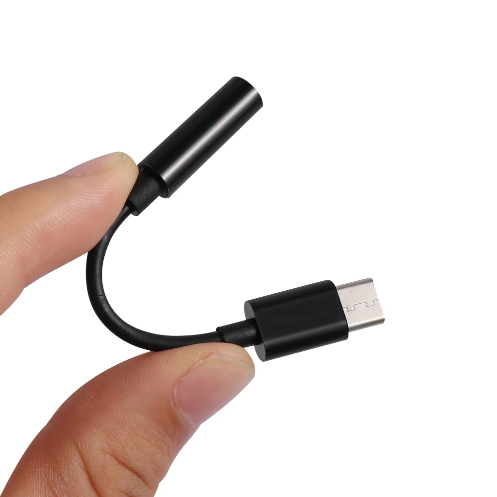 

1PC Portable Type C USB to 3.5mm Earphone Jack Audio Cable Adapter Headphones Converter for Huawei Mate 10 P20 Pro