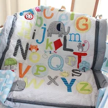 7 шт. Раннее Обучение Комплект постельного белья для малышей детская люлька белье для детской кроватки набор cunas одеяло в кроватку защитный бортик кровать юбка в комплекте