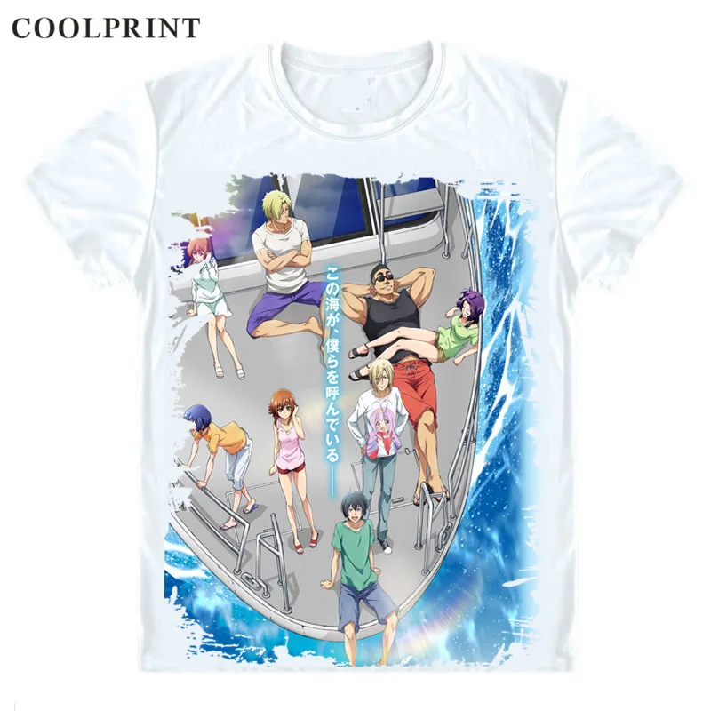 Футболки COOLPRINT Grand Blue guranрусру рубашки с коротким рукавом аниме рубашка для