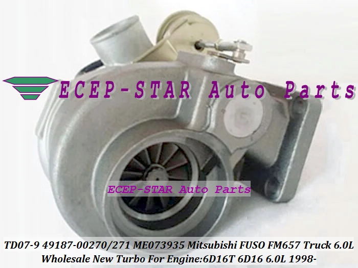 TD07-9 49187-00270 49187-00271 ME073935 Turbo For Mitsubishi FUSO FM657 Truck 6D16T 6D16 6.0L 1998- (3)