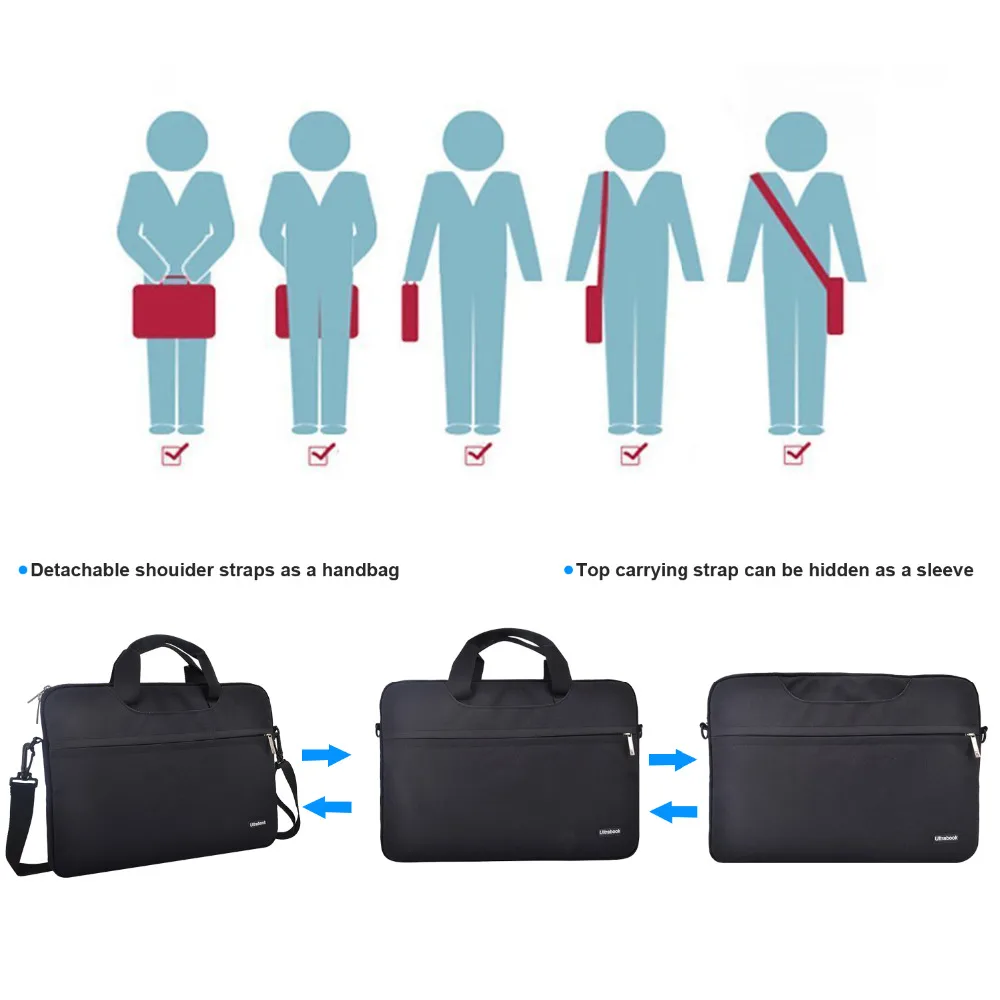 Сумка для ноутбука 15 6 14 13 11 дюймов сумка мессенджер на плечо Macbook Air Pro 2019|sleeve
