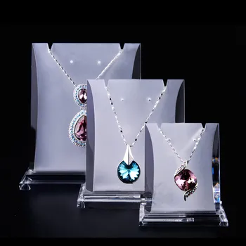 

Lot of 3 Acrylic Jewellery Display Holder Earrings&Necklace Display Stand Frosted High Quality Necklace Rack