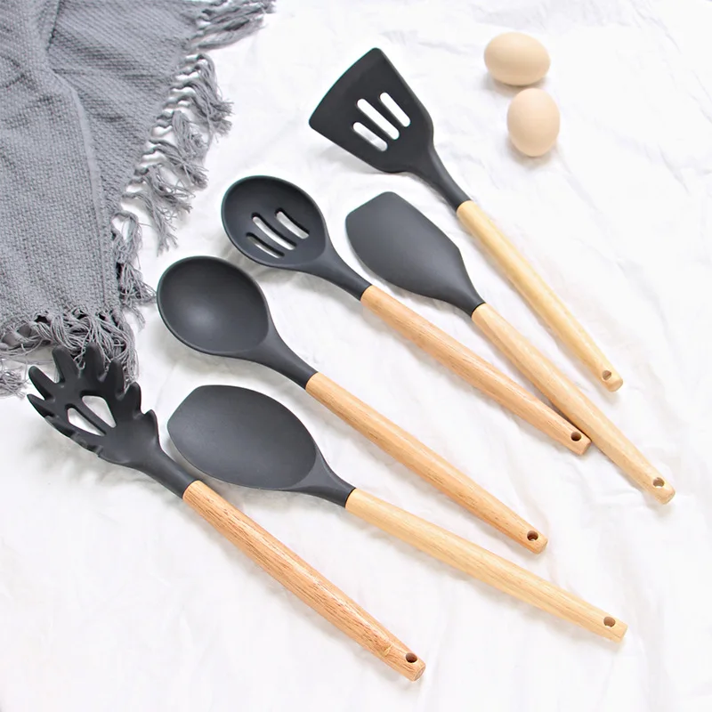 FHEAL 1pc Baking Cookware Set Silicone Cooking Gadgets Spatula Spoon Non-Stick Kitchen Utensils Cooking Tools FHEAL 1pc Baking Cookware Set Silicone Cooking Gadgets Spatula Spoon Non-Stick Kitchen Utensils Cooking Tools